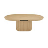 SOLENZO, table extensible ovale 180 à 220 cm - décor bois - 3 finitions