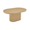 SOLENZO, table extensible ovale 180 à 220 cm - décor bois - 3 finitions