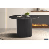 SOLENZO, table à manger ronde 120 cm - décor bois - 3 finitions