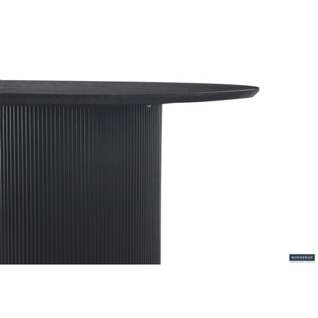 SOLENZO, table à manger ronde 120 cm - décor bois - 3 finitions
