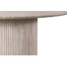 SOLENZO, table à manger ronde 120 cm - décor bois - 3 finitions