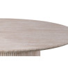 SOLENZO, table à manger ronde 120 cm - décor bois - 3 finitions