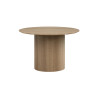 SOLENZO, table à manger ronde 120 cm - décor bois - 3 finitions