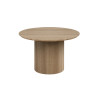 SOLENZO, table à manger ronde 120 cm - décor bois - 3 finitions