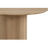 SOLENZO, table à manger ronde 120 cm - décor bois - 3 finitions