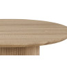 SOLENZO, table à manger ronde 120 cm - décor bois - 3 finitions