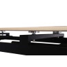 HORIZON, table extensible 160 à 240 cm - plateau pierre frittée - avec allonges - pieds en métal noir - 3 finitions
