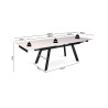 HORIZON, table extensible 160 à 240 cm - plateau pierre frittée - avec allonges - pieds en métal noir - 3 finitions