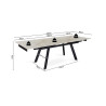 HORIZON, table extensible 160 à 240 cm - plateau pierre frittée - avec allonges - pieds en métal noir - 3 finitions
