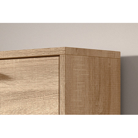 CARMIN, meuble à chaussures 63 cm - 3 tiroirs - 2 finitions