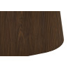 VALDORA, table à manger ovale 180 cm - plateau pierre frittée - pieds en métal noir - 2 finitions