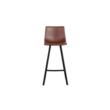 OCRE, tabouret de bar hauteur 108 cm - simili cuir - pieds en métal noir - 4 coloris