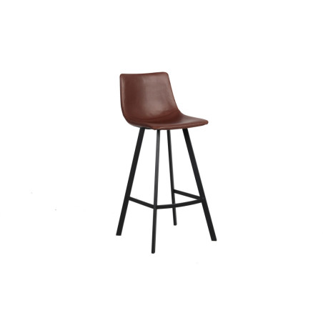 OCRE, tabouret de bar hauteur 108 cm - simili cuir - pieds en métal noir - 4 coloris