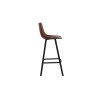 OCRE, tabouret de bar hauteur 108 cm - simili cuir - pieds en métal noir - 4 coloris