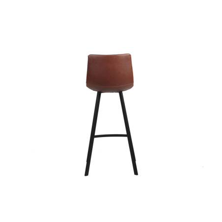 OCRE, tabouret de bar hauteur 108 cm - simili cuir - pieds en métal noir - 4 coloris
