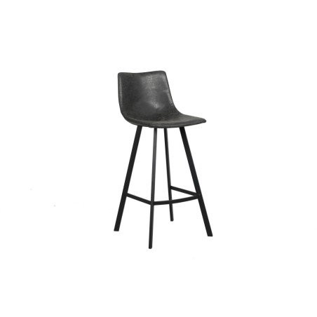 OCRE, tabouret de bar hauteur 108 cm - simili cuir - pieds en métal noir - 4 coloris