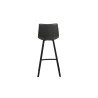 OCRE, tabouret de bar hauteur 108 cm - simili cuir - pieds en métal noir - 4 coloris