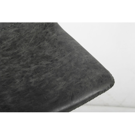 OCRE, tabouret de bar hauteur 108 cm - simili cuir - pieds en métal noir - 4 coloris