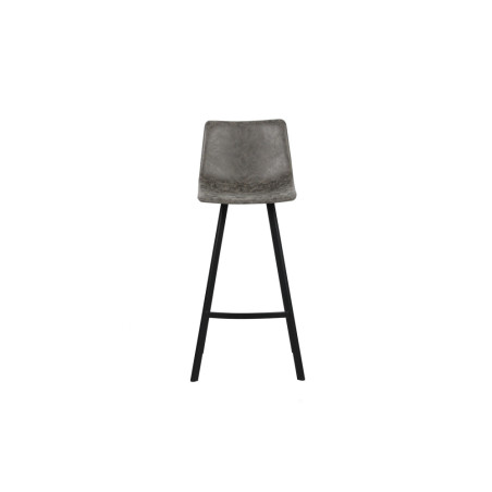OCRE, tabouret de bar hauteur 108 cm - simili cuir - pieds en métal noir - 4 coloris