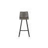 OCRE, tabouret de bar hauteur 108 cm - simili cuir - pieds en métal noir - 4 coloris