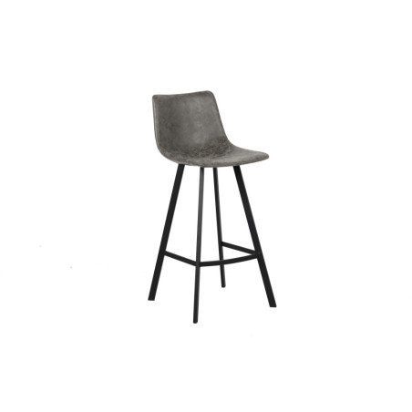 OCRE, tabouret de bar hauteur 108 cm - simili cuir - pieds en métal noir - 4 coloris