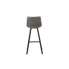 OCRE, tabouret de bar hauteur 108 cm - simili cuir - pieds en métal noir - 4 coloris