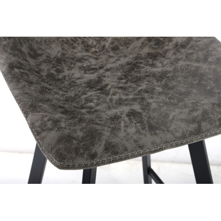 OCRE, tabouret de bar hauteur 108 cm - simili cuir - pieds en métal noir - 4 coloris
