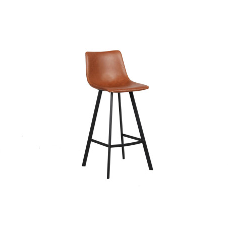 OCRE, tabouret de bar hauteur 108 cm - simili cuir - pieds en métal noir - 4 coloris