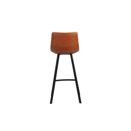 OCRE, tabouret de bar hauteur 108 cm - simili cuir - pieds en métal noir - 4 coloris