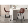 OCRE, chaise de comptoir hauteur 98 cm - simili cuir - 4 coloris