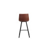 OCRE, chaise de comptoir hauteur 98 cm - simili cuir - 4 coloris
