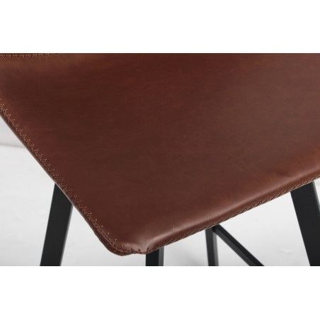 OCRE, chaise de comptoir hauteur 98 cm - simili cuir - 4 coloris