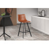 OCRE, chaise de comptoir hauteur 98 cm - simili cuir - 4 coloris