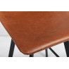 OCRE, chaise de comptoir hauteur 98 cm - simili cuir - 4 coloris