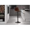 TRIANON, tabouret de bar hauteur 88-109 cm - simili cuir - hauteur réglable - 4 coloris