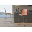 MARJOLAINE, chaise de comptoir hauteur 100,5 cm - polypropylène - 5 coloris