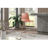 MARJOLAINE, chaise de comptoir hauteur 100,5 cm - polypropylène - 5 coloris