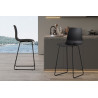 MARJOLAINE, chaise de comptoir hauteur 100,5 cm - polypropylène - 5 coloris