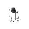 MARJOLAINE, chaise de comptoir hauteur 100,5 cm - polypropylène - 5 coloris