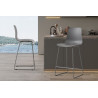 MARJOLAINE, chaise de comptoir hauteur 100,5 cm - polypropylène - 5 coloris