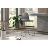 MARJOLAINE, chaise de comptoir hauteur 100,5 cm - polypropylène - 5 coloris