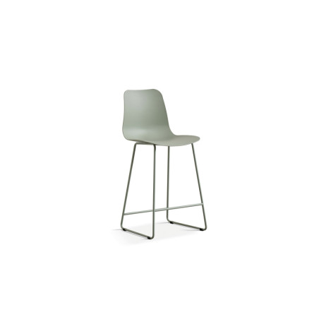MARJOLAINE, chaise de comptoir hauteur 100,5 cm - polypropylène - 5 coloris