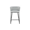 ARCADIE, chaise de comptoir hauteur 88,5 cm - tissu doux - 2 coloris