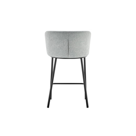 ARCADIE, chaise de comptoir hauteur 88,5 cm - tissu doux - 2 coloris