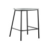 ARCADIE, chaise de comptoir hauteur 88,5 cm - tissu doux - 2 coloris