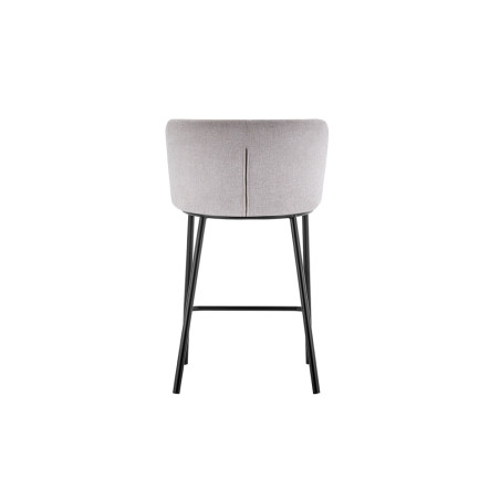 ARCADIE, chaise de comptoir hauteur 88,5 cm - tissu doux - 2 coloris