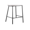 ARCADIE, chaise de comptoir hauteur 88,5 cm - tissu doux - 2 coloris