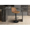 MERLOT, tabouret de bar hauteur 89-110 cm - simili cuir - hauteur réglable - 2 coloris