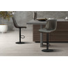 CHABLIS, tabouret de bar hauteur 89-110 cm - simili cuir - hauteur réglable - 2 coloris