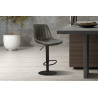 CHABLIS, tabouret de bar hauteur 89-110 cm - simili cuir - hauteur réglable - 2 coloris